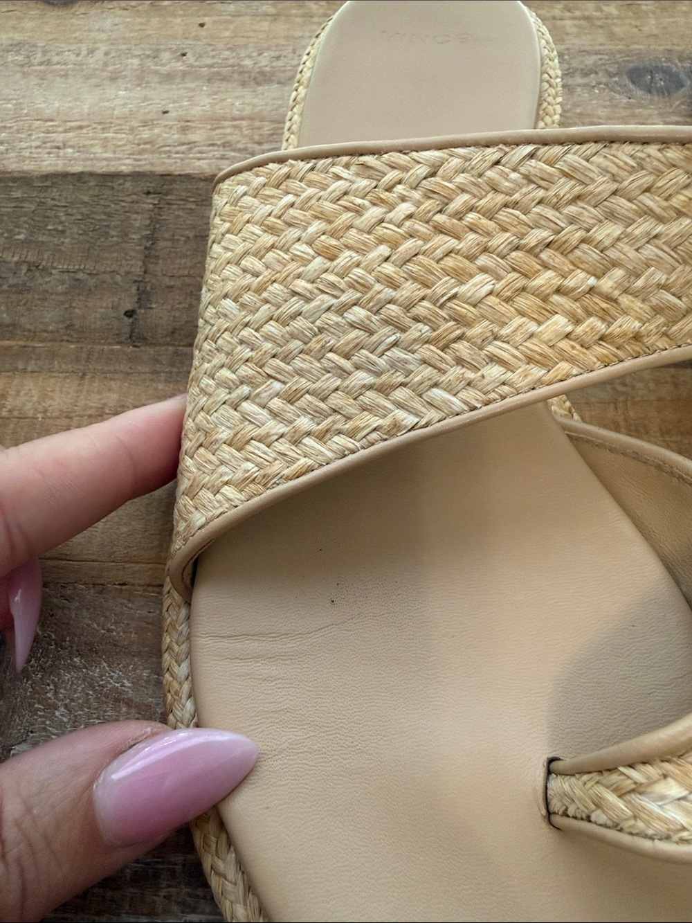 Vince Raffia Sandals - Picture 8 of 9
